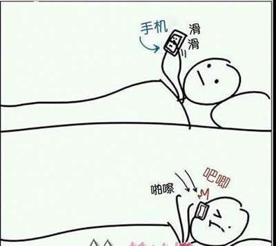 睡在床上玩手机的我表情包 睡在床上玩手机的我表情包
