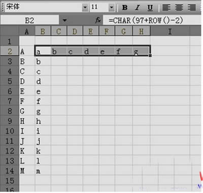 Excel̳֮¼26Ӣĸ