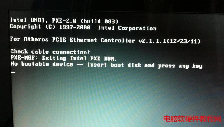 װϵͳno bootable device
