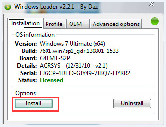 Windows Loader(win7激活工具) V2.5 下载