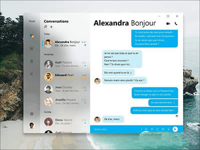Skype联系人列表