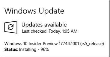 Windows 10 Build 17744TimelineʱӦñ޺ã