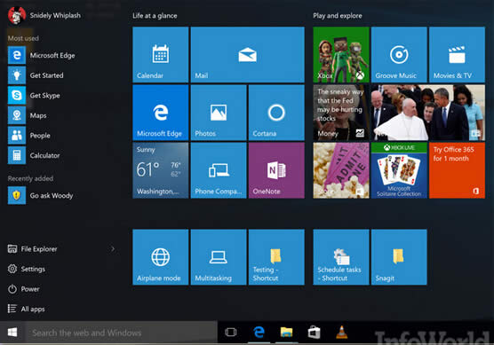 10个开始菜单中的技巧适用于Windows10