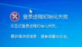 win7系统登录进程初始化失败