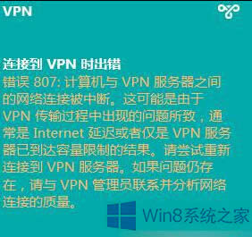 Win8ϵͳVPNʧʾΪ807Ĵ