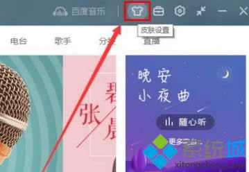 点击“皮肤设置”按钮 点击“皮肤设置”按钮