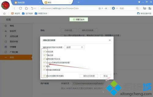浏览器进行清理