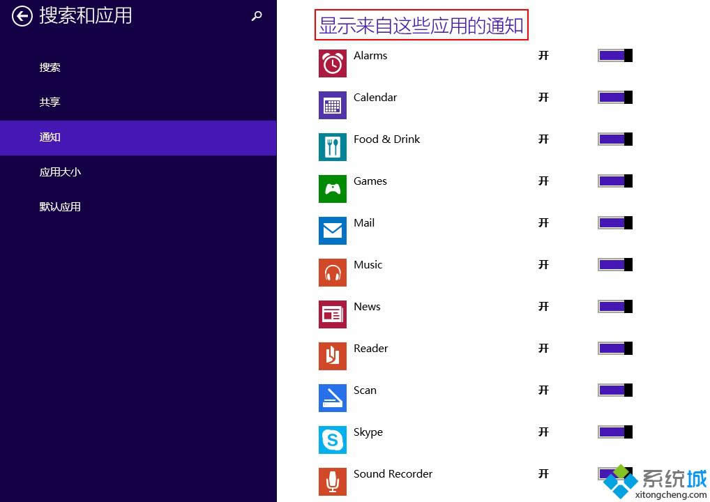 win8.1系统打开免打扰功能步骤四
