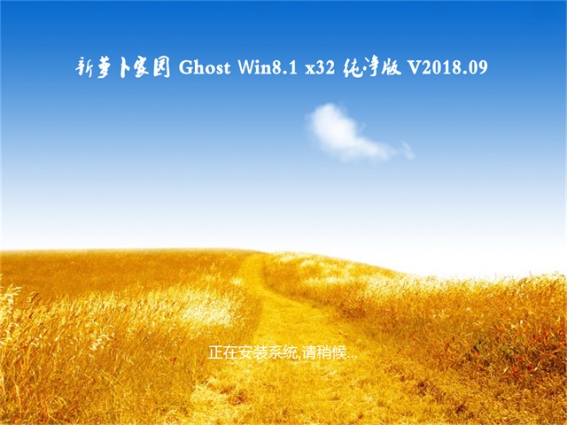 ܲ԰Ghost Win8.1 x32λ ر𴿾V2018.09(Զ)