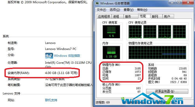 win7 32λ콢޷ʹ4gڴ