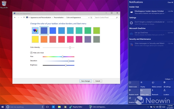 Windows 10再曝新图：这么多主题颜色