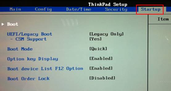 ThinkPad biosѡʲô˼?