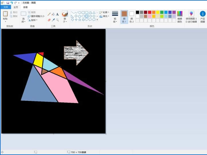 如何用windows自带的画图工具画创意图形 用windows自带的画图工具画创意图形的办法