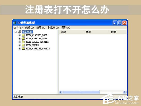 注册表打不开怎么办？XP系统下regedit打不开注册表怎么办？